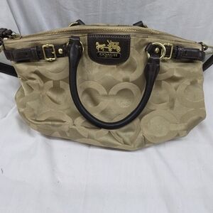 Coach Madison OP Art Sateen Sophia Satchel